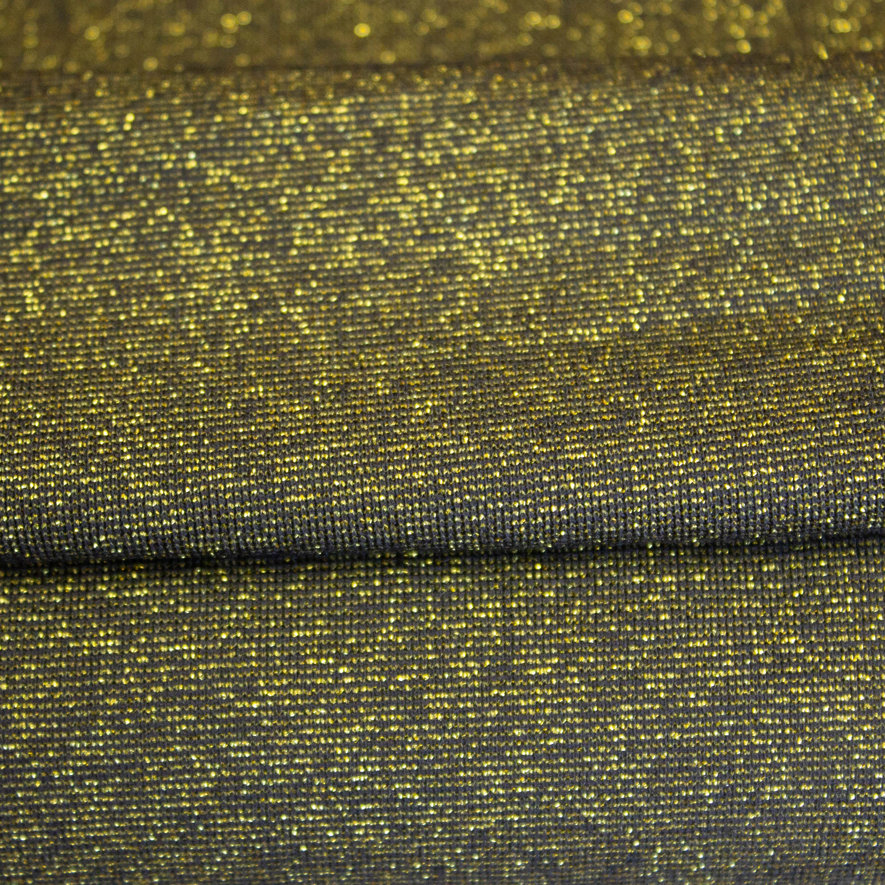 Lycra viscose stretch met gouddraad